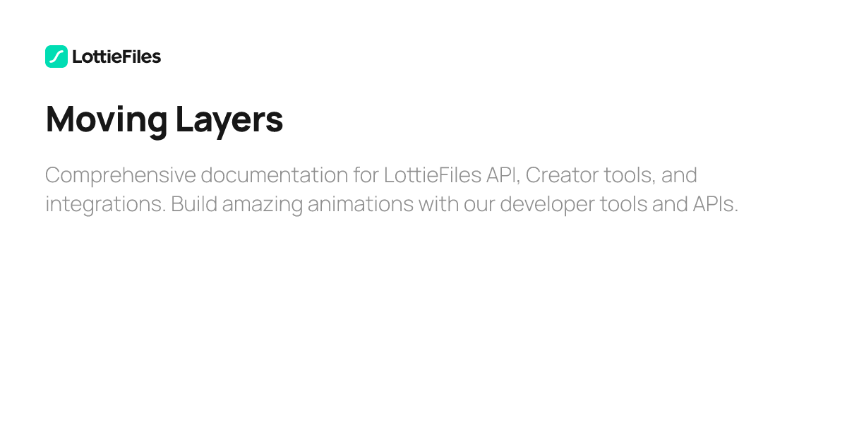 Moving Layers