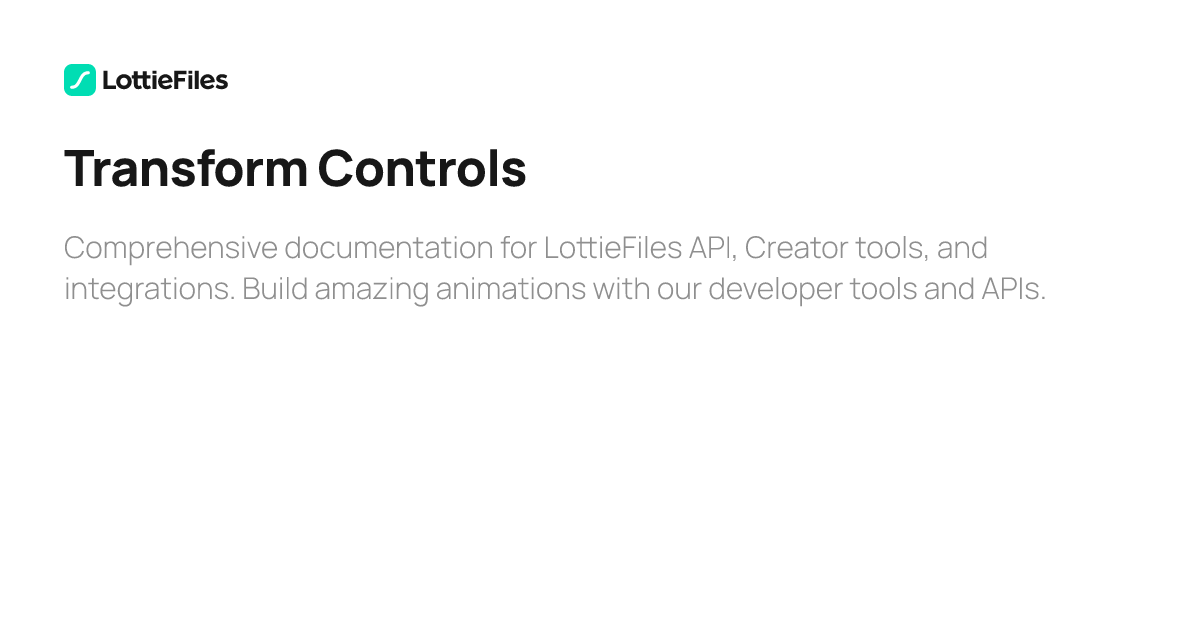 Transform Controls